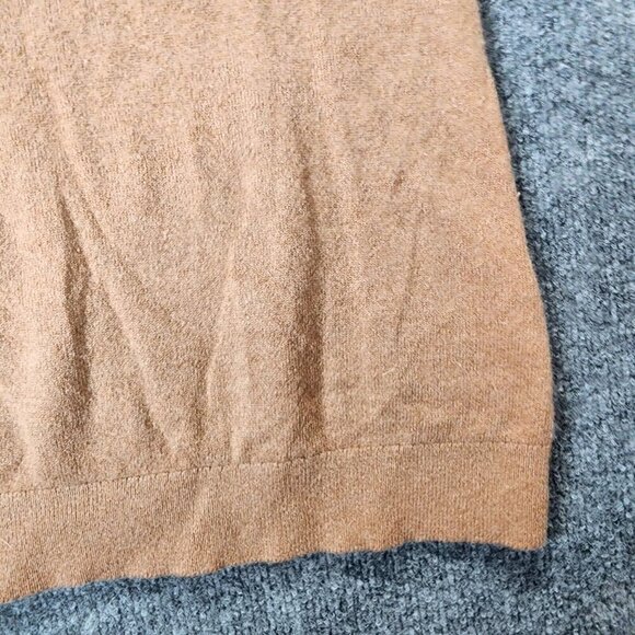 Lands End 100% Cashmere Brown Tan Sweater Bell Sleeve Crew Neck XS 2-4 - Picture 5 of 10